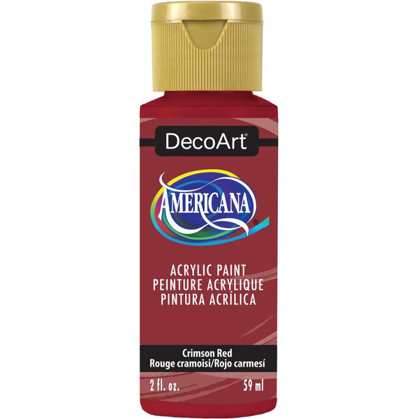 DecoArt Americana Acrylic Paint 2oz - Crimson Red