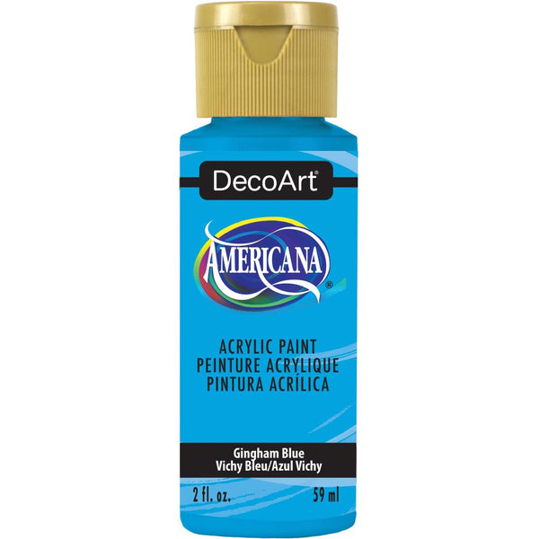 DecoArt Americana Acrylic Paint 2oz - Gingham Blue