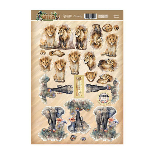 Hunkydory Brilliant Beasts Decoupage Topper Sheet*