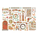 Stamperia Cardstock Ephemera Adhesive Paper Cut Outs - All Around Christmas*