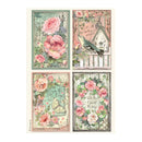 Stamperia Rice Paper Sheet A4 - House of Roses - Cards