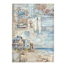 Stamperia Rice Paper Sheet A4 - Silent Sea - Landscape