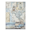 Stamperia Rice Paper Sheet A4 - Silent Sea - Van