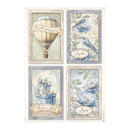 Stamperia Rice Paper Sheet A4 - Timeless - 4 Cards