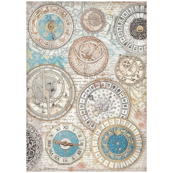 Stamperia Rice Paper A4 6/Pkg - Venice City of Art