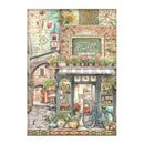 Stamperia Rice Paper Sheet A4 - Art of Travelling - Farmer's Market
