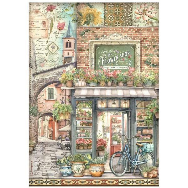 Stamperia Assorted Rice Paper A4 6/Sheets - Art of Travelling
