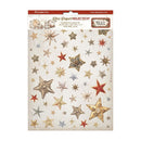 Stamperia Assorted Rice Paper A4 6/Sheets - Gear Up For Christmas