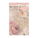 Stamperia Assorted Rice Paper Backgrounds A6 8/Sheets - Shabby Rose*