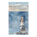 Stamperia Assorted Rice Paper Backgrounds A6 8/Sheets - Silent Sea^