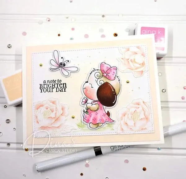 Gina K Designs Stamp & Die Set - Puppies on My Mind