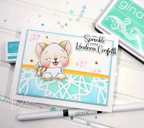 Gina K Designs Stamp & Die Set - Puppies on My Mind