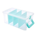 Universal Crafts 3 Tier Divided Organiser - Aqua