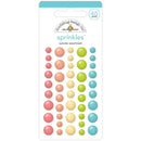 Doodlebug Sprinkles Adhesive Enamel Shapes 45 Pack - Summer Assortment*