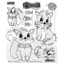 Dyan Reaveley's Dylusions Cling Stamp Collections 8.5"X7" - Purrfect