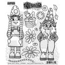 Dyan Reaveley's Dylusions Cling Stamp Collections 8.5"X7" - Gnome Sweet Gnome