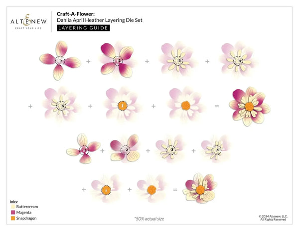 Altenew Craft-A-Flower: Dahlia April Heather Die Set*