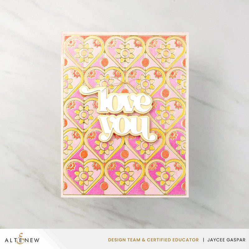 Altenew Dainty Hearts Hot Foil Plate*