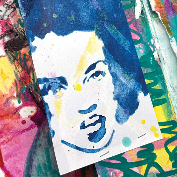 Dina Wakley Media Stencil 6" x 9" - Proud Woman