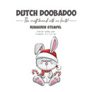 Dutch Doobadoo Rubber Stamp - Konijn Candy Cane
