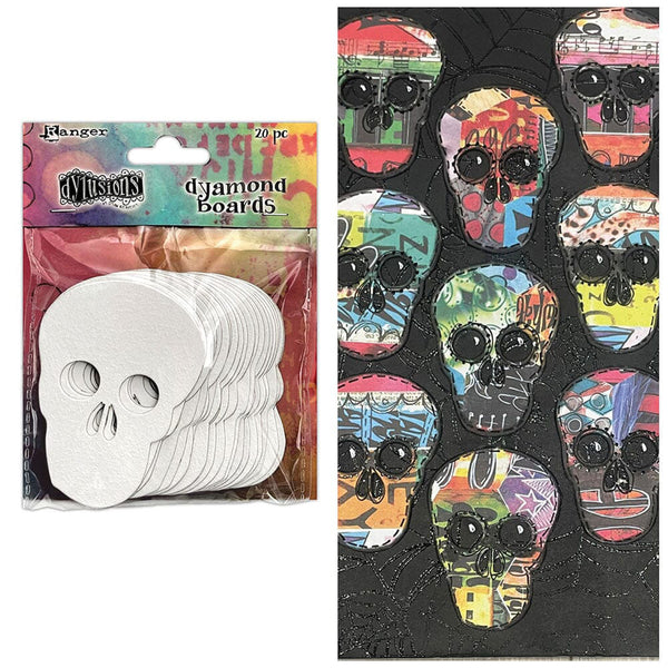 Dyan Reaveley Dylusions Dyamond Boards - Skulls