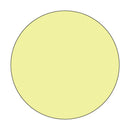 Solid light yellow circle on a white background