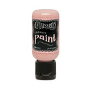 Pink bottle of Dylusions spray paint on a white background