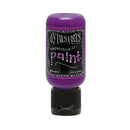Purple bottle of Dylusions paint with black cap on a white background