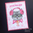 Creative Expressions 6"x8" Clear Stamp Set By Jane Davenport - Kitty Christmas*