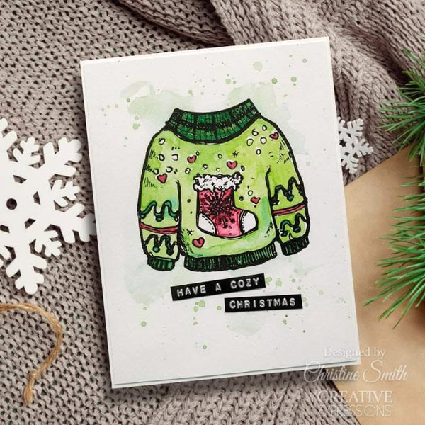 Creative Expressions 6"x8" Clear Stamp Set By Jane Davenport - Merry Cutemas*