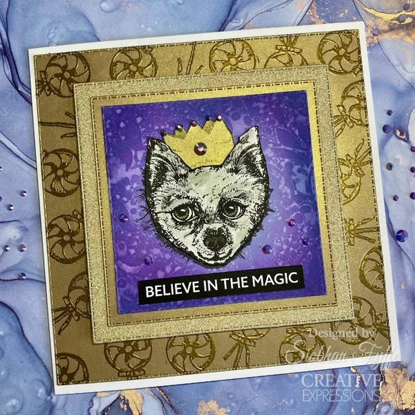 Creative Expressions 6"x8" Clear Stamp Set By Jane Davenport - Santa Paws*