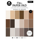 Studio Light Essential Patterned Paper Pad 5.8"X8.25" 36/Pkg Nr. 166, Shades Of Brown