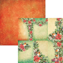 Elizabeth Crafts Double-Sided Cardstock Pack 12"X12" Festive Holly