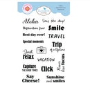 Elizabeth Craft Designs Destination Fun Sentiments Clear Stamps