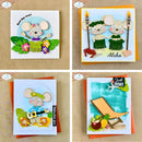 Elizabeth Craft Designs Destination Fun Sentiments Clear Stamps