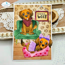 Elizabeth Craft Designs Dog Days Sentiments Clear Stamps