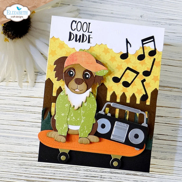 Elizabeth Craft Metal Die Skateboard