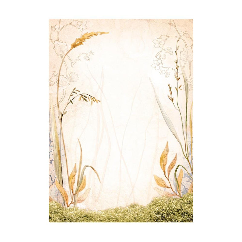 Stamperia Assorted Rice Paper Backgrounds A6 8/Sheets - Woodland