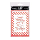 Hunkydory For the Love of Masks - Christmas Stripes Frame & Sentiment*
