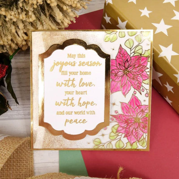 Hunkydory For the Love of Stamps - Pretty Poinsettia Frames*
