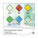 FolkArt Gallery Glass Paint 6/Pkg - Basic Colours