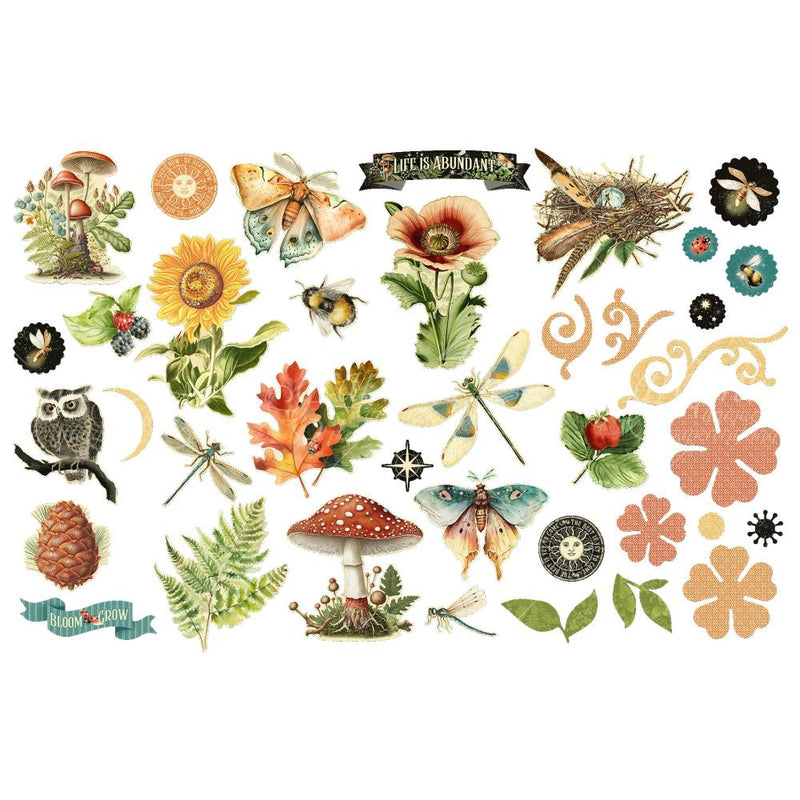 Graphic 45 Ephemera Die-Cut Assortment - Life Is Abundant