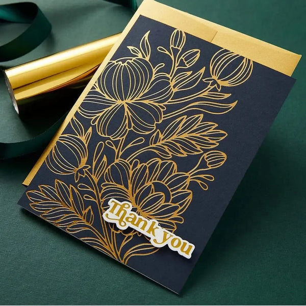Spellbinders Glimmer Plate Glimmering Peonies