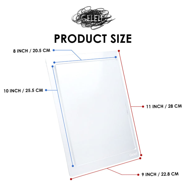 Gelelf Gel Printing Plate + Handle Kit 8"x 10"
