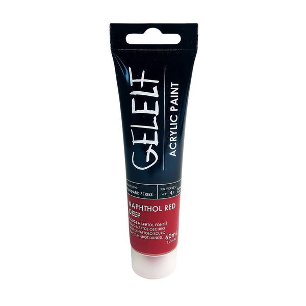 Geleef acrylic paint tube with black packaging on a white background
