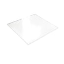 Rectangular white panel on a white background