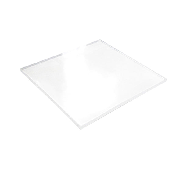 Rectangular white panel on a white background