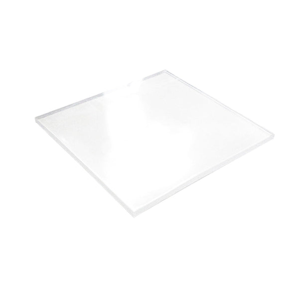 Rectangular white LED panel light on a white background