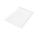 Rectangular white object on a white background