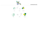 Coordinating Stencil Guide with floral and lemon designs on a white background